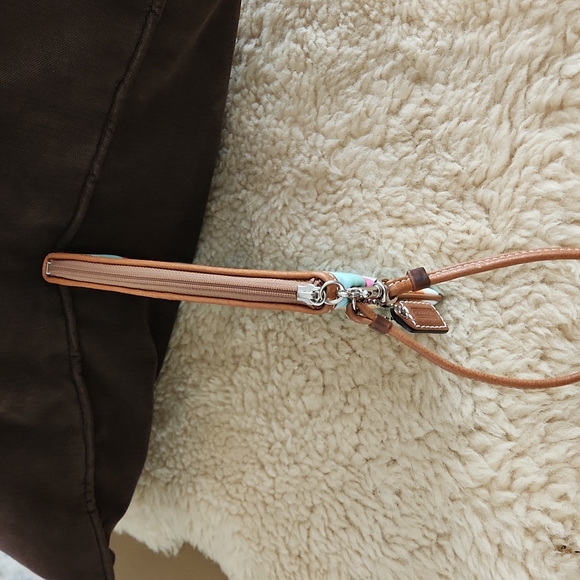 NWOT Beautiful Coach Rainbow Wristlet ๐ - Picture 7 of 9